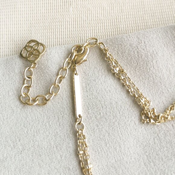Kendra Scott Gold Necklace with White Stone - Picture 4 of 4